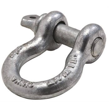 National Hardware 3250BC Series N830-310 Anchor Shackle, 6500 lb Working Load, Galvanized Steel