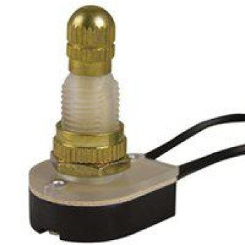 Gardner Bender GSW-61 Rotary Switch, 6/3 A, 125/250 V, SPST, Brass