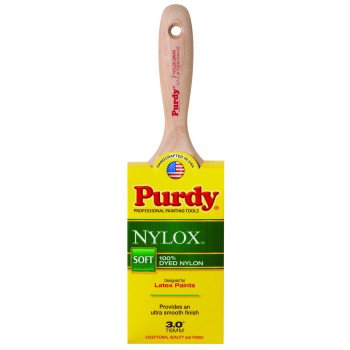 Purdy Nylox Swan 400230 Wall Brush, Nylon Bristle, Beaver Tail Handle