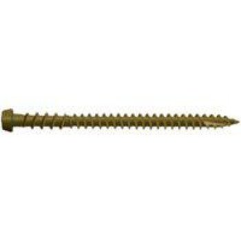 Camo 0349159 Deck Screw, #10 Thread, 2-1/2 in L, Star Drive, Type 99 Double-Slash Point, Carbon Steel, ProTech-Coated, 1750/PK