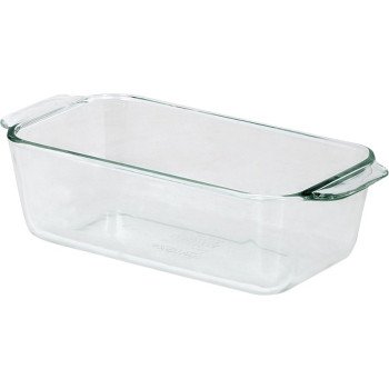 Anchor Hocking Oven Basics Series 81933OBL11 Loaf Dish, 1.5 qt Capacity, Glass, Clear, Dishwasher Safe: Yes