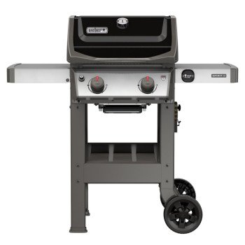 Weber Spirit II E-210 44010001 Gas Grill, 26,500 Btu/hr BTU, Liquid Propane, 2 -Burner, Smoker Included: No, Black