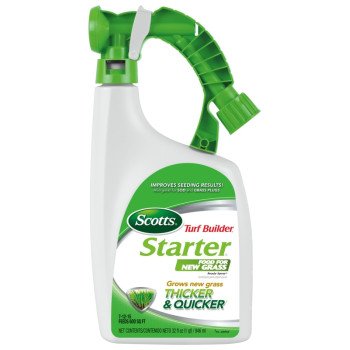 Scotts 23100 New Grass Starter Food, 32 oz Bottle, Liquid, 7-12-15 N-P-K Ratio