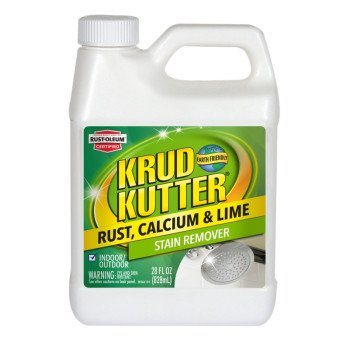 KRUD KUTTER 305475 Calcium/Lime/Rust Cleaner, 28 oz, Liquid, Mild, Light Yellow