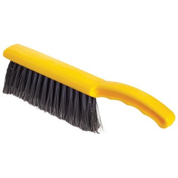 Rubbermaid FG634200SILV Counter Brush, Silver Bristle, 12-1/2 in OAL, Yellow Handle