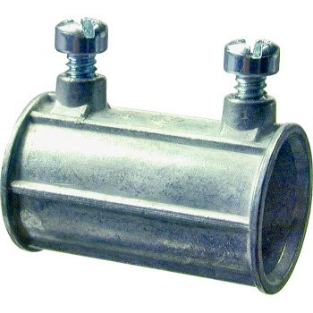 Halex 21222 Set Screw Coupling, 3/4 in, Zinc, 5/BAG