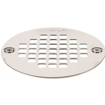 Oatey 42358 Screw-Tite Strainer, Stainless Steel, For: 4 in Snap in Drains and 2 in or 3 in General-Purpose Drains