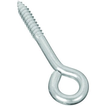 National Hardware N220-681 Lag Screw Eye, 1.62 in L Thread, 4 in OAL, 175 lb Working Load, Steel, Zinc