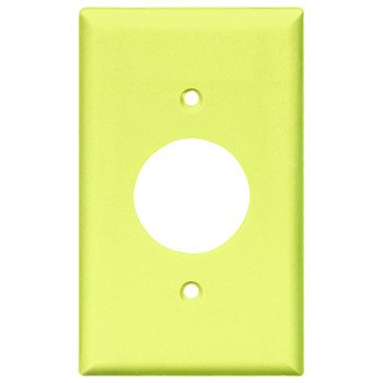 Eaton Wiring Devices 2131V-BOX Single Receptacle Wallplate, 4-1/2 in L, 2-3/4 in W, 1 -Gang, Thermoset, Ivory