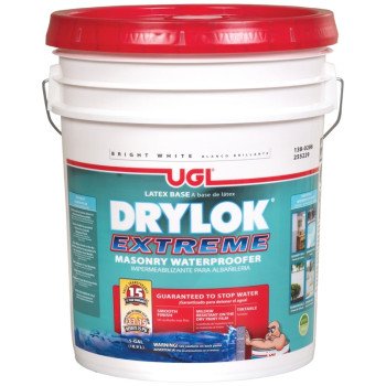 Drylok Extreme Series 28615 Masonry Waterproofer, White, Liquid, 5 gal, Pail