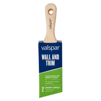 Valspar Wall and Trim 882566350 Sash Brush, 2 in W, Angle Brush, Polyester Bristle, 1/PK