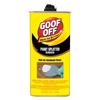 Goof Off FG900 Paint Splatter Remover, Liquid, Aromatic, Clear/Yellow, 12 oz