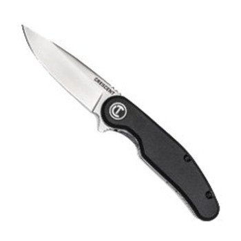 Crescent CPK325C Pocket Knife, 3-1/4 in L Blade, 1 in W Blade, Stainless Steel Blade, Straight, Ergonomic Handle