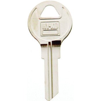 Hy-Ko 11010AP5 Key Blank, Brass, Nickel, For: Chicago Cabinet, House Locks and Padlocks