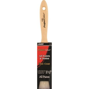 Linzer WC 1140-1.5 Paint Brush, 1-1/2 in W, 2-1/2 in L Bristle, Varnish Handle