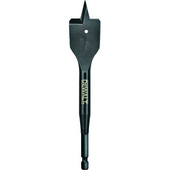 DEWALT DW1585 Spade Drill Bit, 1-3/8 in Dia, 6 in OAL, 1/4 in Dia Shank, Hex Shank