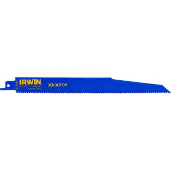 Irwin 372960P5 Reciprocating Saw Blade, 9 in L, 10 TPI, Cobalt/Steel Cutting Edge