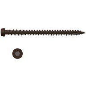 Camo 0349059 Deck Screw, #10 Thread, 2-1/2 in L, Star Drive, Type 99 Double-Slash Point, Carbon Steel, ProTech-Coated, 1750/PK