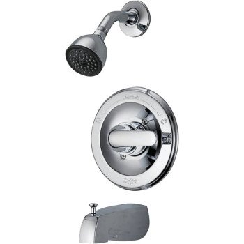 Delta 134900 Tub and Shower, Brass, Chrome Plated