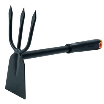 Fiskars 373810-1001 Cultivator Hoe, 7-1/4 in W, 12 in L, 3-Tine