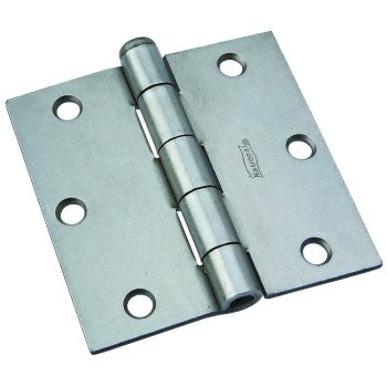 National Hardware N139-873 Broad Hinge, 3-1/2 in W Frame Leaf, 0.088 in Thick Frame Leaf, Cold Rolled Steel, Steel