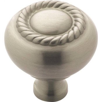 Amerock BP53471G10 Cabinet Knob, 1-1/4 in Projection, Zinc, Satin Nickel