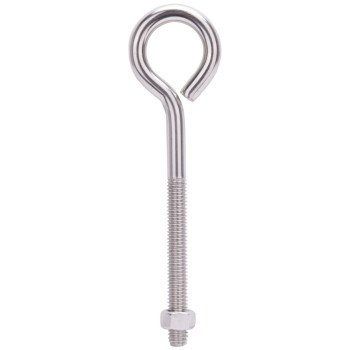 ProSource LR299 Eye Bolt, 9.4 mm Thread, Machine Thread, 3 in L Thread, 1-5/8 in Dia Eye, 416 lb Working Load