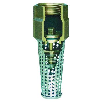 Simmons 400SB Series 404SB Foot Valve, 1-1/4 in Connection, FPT, 400 psi Pressure, Silicone Bronze Body