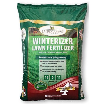 Landscapers Select 902733 Lawn Winterizer Fertilizer, 16 lb Bag, Granular, 19-0-11 N-P-K Ratio