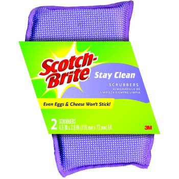 Scotch-Brite 202 Clean Rinse Scrubber, 4-1/2 in L, 2.7 in W