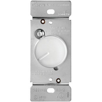 Eaton Wiring Devices RFS5-W-K Rotary Control Switch, 5 A, 120 V, Rotary Actuator, Polycarbonate, White