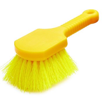 Rubbermaid FG9B2900YEL Utility Brush, 2 in L Trim, Yellow Bristle, Yellow Handle