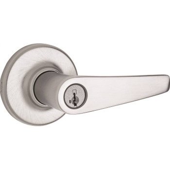 Weiser Kim Series 9GLC5350-060 Entry Lever, Satin Chrome, Residential, Re-Key Technology: SmartKey, Universal Hand