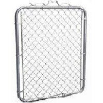 Stephens Pipe & Steel GTB04860 Fence Walk Gate, 48 in W Gate, 60 in H Gate, 12.5 ga Frame Tube/Channel, Gray