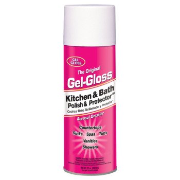 Gel-Gloss GA-12 Cleaner and Polish, 12 oz Can, Liquid, Characteristic, Milky White