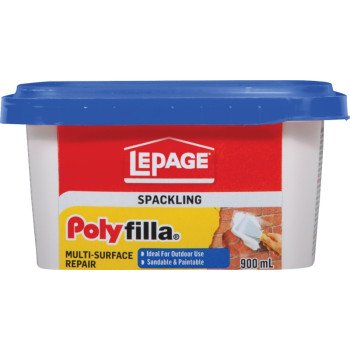 LePage Polyfilla 1256115 Multi-Surface Repair, Off-White, 900 mL Plastic Tub