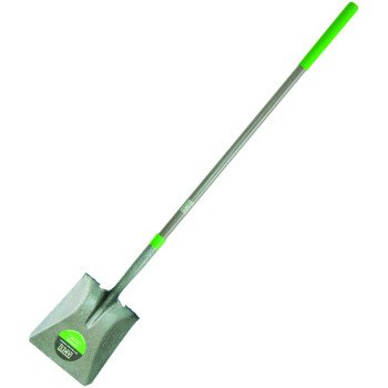 Ames 25337100 Shovel, 9-3/4 in W Blade, Steel Blade, Fiberglass Handle, Cushion Grip Handle, 56-1/4 in L Handle