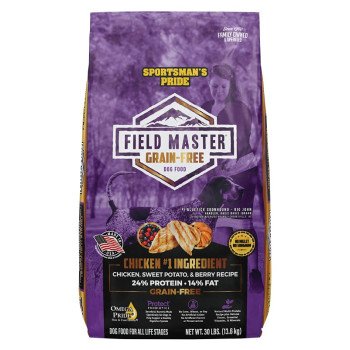 Sportsman's Pride Field Master 10167 Dog Food, Small, Medium, Large Breed, Dry, Berry, Chicken, Sweet Potato, 30 lb