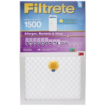 Filtrete S-2002-4 Air Filter, 20 in L, 20 in W, 12 MERV, 1500 MPR