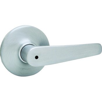 Kwikset 300DL 26DCP Privacy Lever, Satin Chrome, Zinc, Residential, Re-Key Technology: SmartKey, Reversible Hand