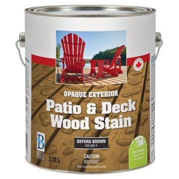 UCP Paints CH3-803-4 Deck and Patio Stain, Oxford Brown, Solid