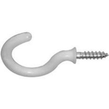 Reliable CHW1MR Cup Hook, 1 in L, Metal, White