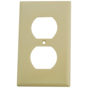 Eaton Wiring Devices 2132V-BOX Receptacle Wallplate, Duplex, Standard-Size, 4-1/2 in L, 2-3/4 in W