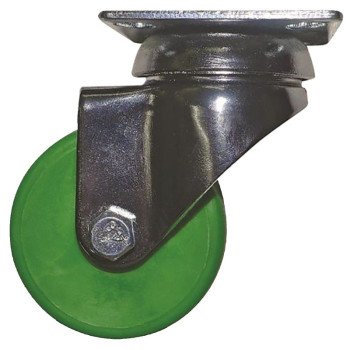 Shepherd Hardware 6274 Swivel Caster, 2 in Dia Wheel, Green