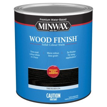 Minwax 700514444 Wood Stain, True Black, Liquid, 1 qt, Can