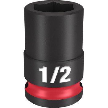 Milwaukee SHOCKWAVE Impact Duty Series 49-66-6106 Shallow Impact Socket, 1/2 in Socket, 3/8 in Drive, Square Drive