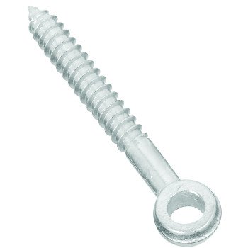 National Hardware 296BC Series N131-193 Screw Eye, 3 in L Thread, 4 in OAL, Steel, Zinc