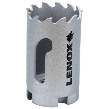 Lenox Speed Slot LXAH3138 Hole Saw, 1-3/8 in Dia, Carbide Cutting Edge