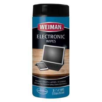 Weiman 93 Electronics Cleaning Wipes, 7 in L, 8 in W