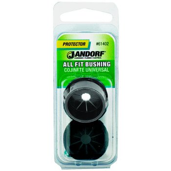 Jandorf 61402 Conduit Bushing, 3/4 in Dia Cable, Nylon, Black, 1 in Dia Panel Hole, 0.453 in Thick Panel